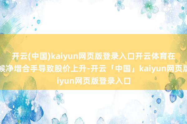 开云(中国)kaiyun网页版登录入口开云体育在低估的时候净增合手导致股价上升-开云「中国」kaiyun网页版登录入口